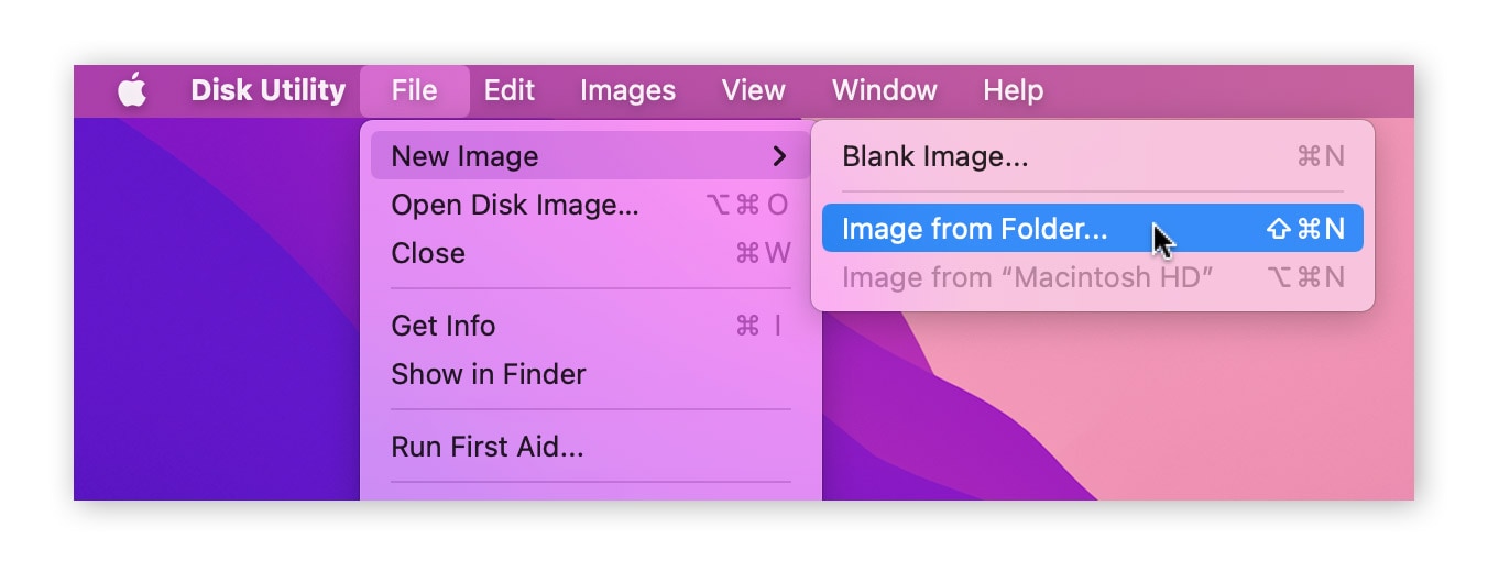 Open the File menu, then click New Image, and Image from Folder.