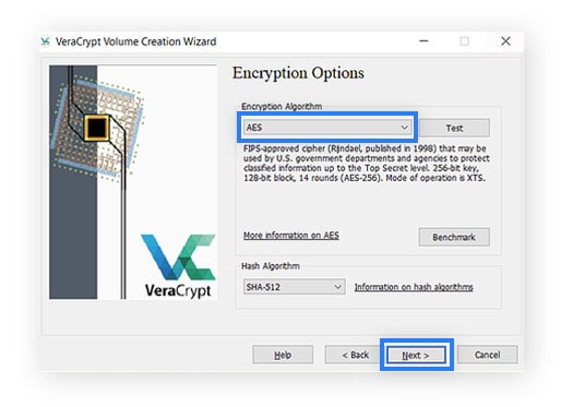 Enter your desired volume size in KB, MB, GB, or TB, then click Next.