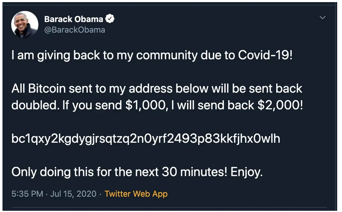 Twitter hack obama