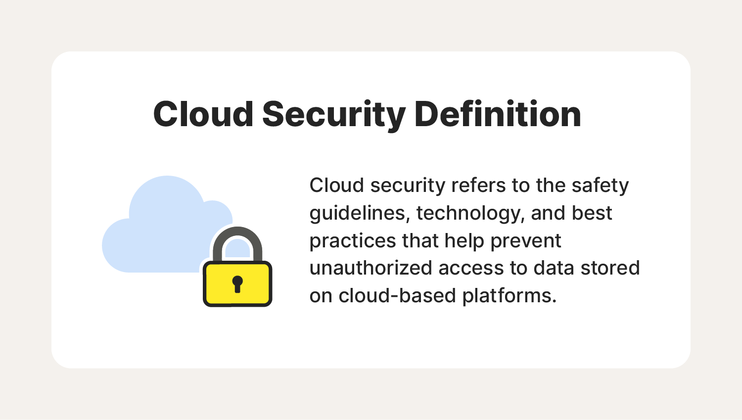 A few reasons cloud security is important.