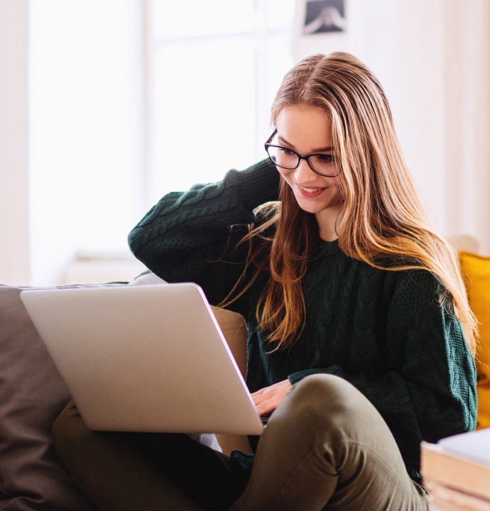 Woman and Laptop 